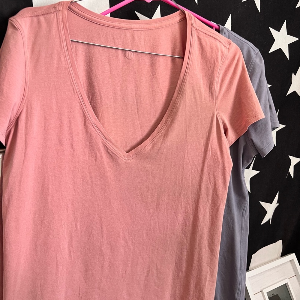 Two Lululemon Short Sleeve Tops